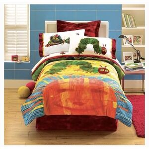 The Very Hungry Caterpillar TWIN Sheet Set by Eric Carle NEW Dan Rivers 2006